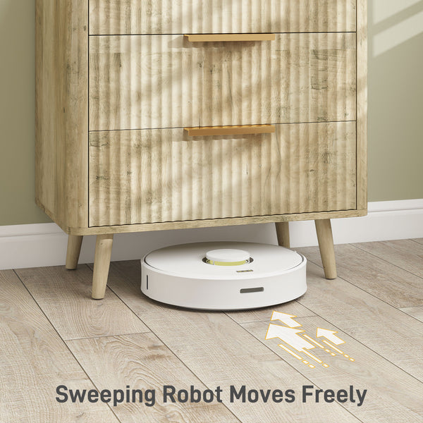 Fluted 3-drawer chest with pine legs