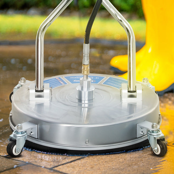 18" High Pressure Surface Cleaner with 4 Wheels