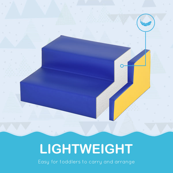 2-Piece Soft Play Set for Climbing and Crawling - Multicolor