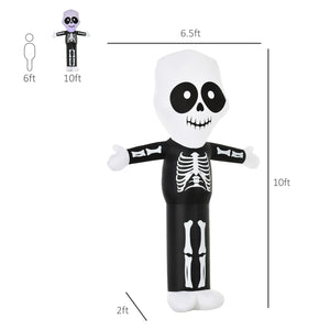Halloween Skeleton Ghost Inflatable Decoration 3m, LED Lighting