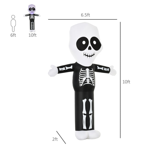 Halloween Skeleton Ghost Inflatable Decoration 3m, LED Lighting