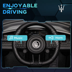 Maserati Gran Turismo 12V Licensed with Remote Control, Black