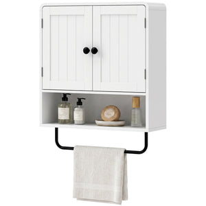 2-door bathroom wall cabinet, white