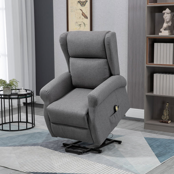 Electric Recliner Lift Chair with Footrest, Grey