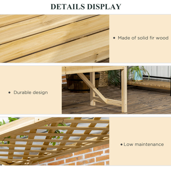 Garden arch with 2-seater bench