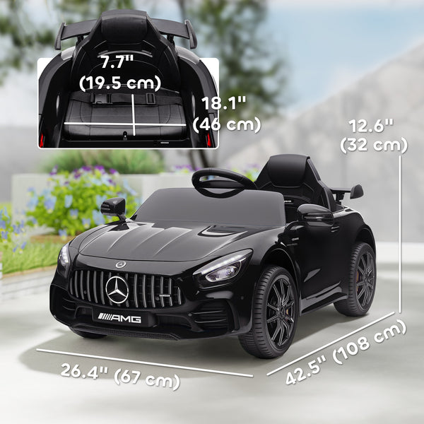 Mercedes-Benz AMG GTR 12V Licensed with Remote Control, Black