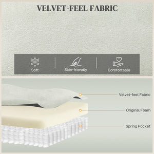 Massage Recliner Chair, Power Recliner with Quiet Brushless Motor, Remote, Pockets, 2 Memory Positions, Beige