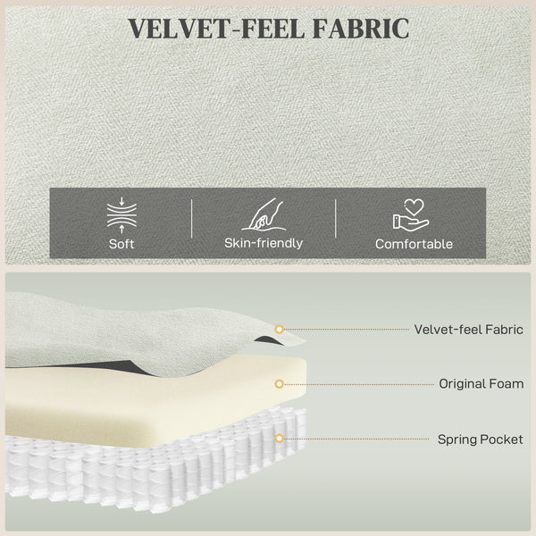 Massage Recliner Chair, Power Recliner with Quiet Brushless Motor, Remote, Pockets, 2 Memory Positions, Beige