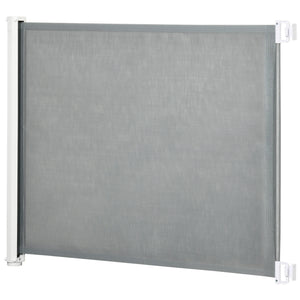 Retractable grey safety barrier