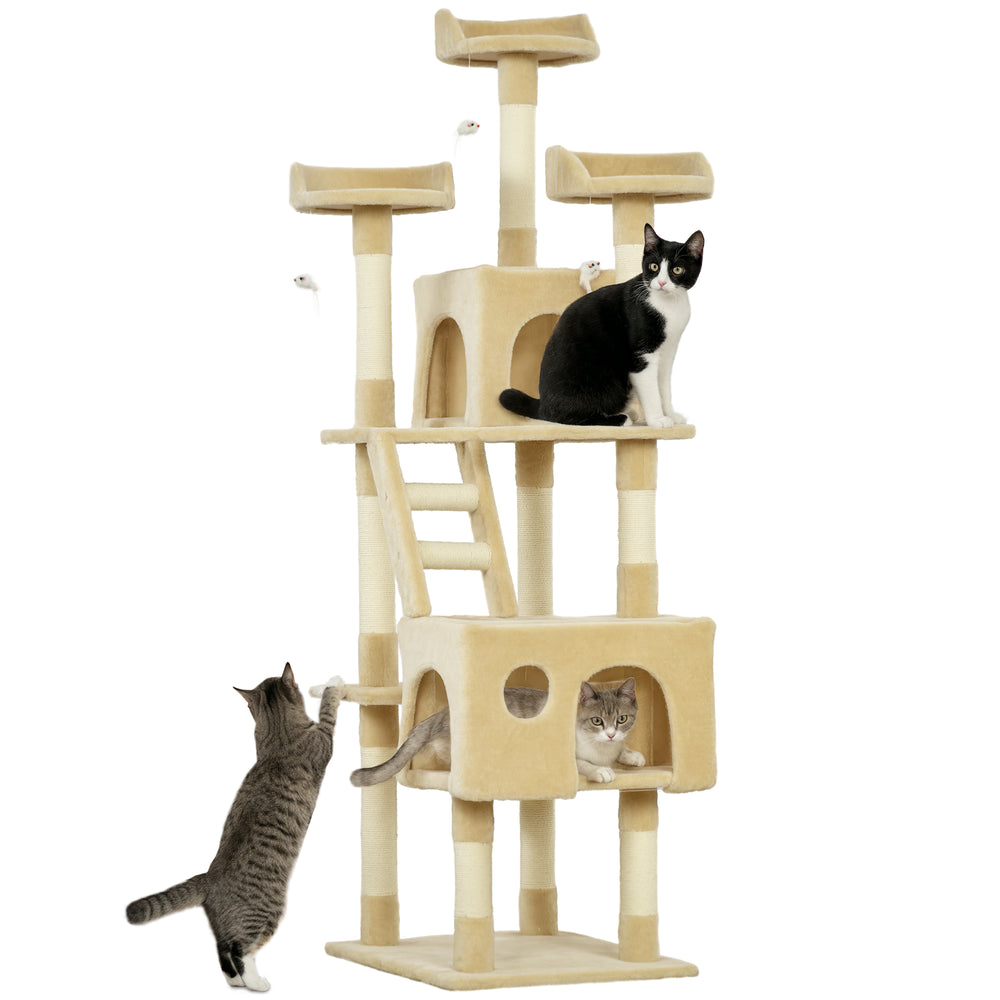 172cm Multi-Level Cat Tree, Beige