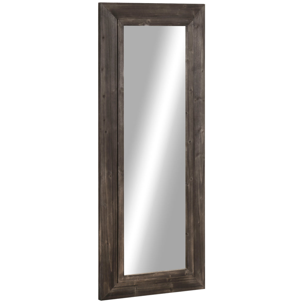 Farmhouse style full length mirror, dark brown