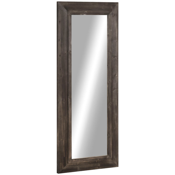 Farmhouse style full length mirror, dark brown