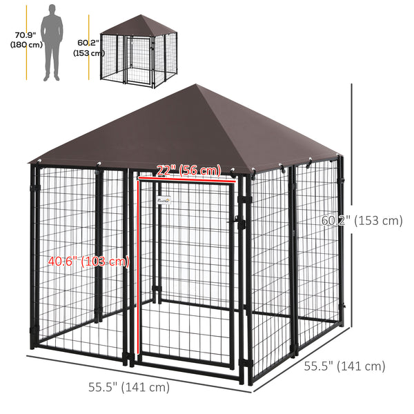 Lockable welded steel outdoor enclosure
