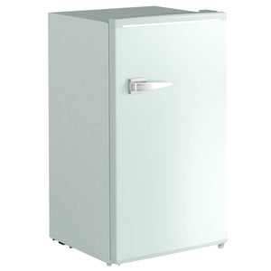 Retro Mini Fridge 3.1 cu. ft., Compact Single Door Refrigerator with Adjustable Thermostat, 2 Glass Shelves, Green