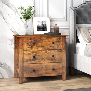 Commode à 3 tiroirs avec table de chevet