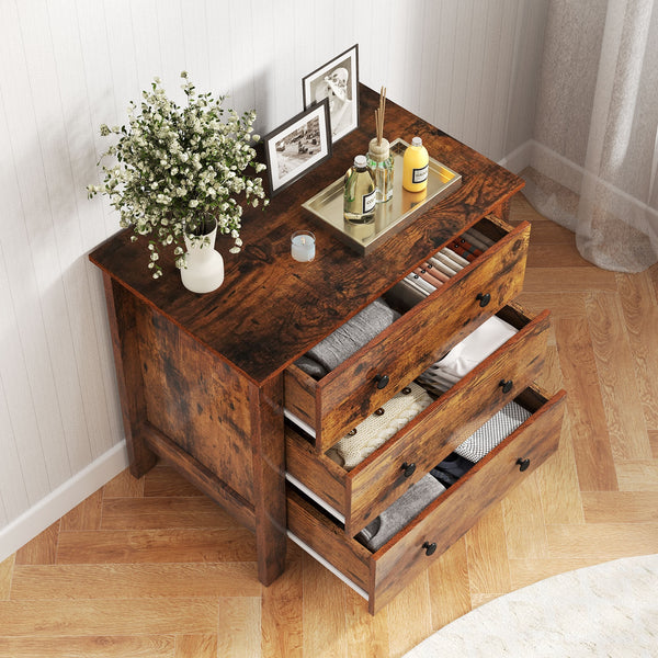 Commode à 3 tiroirs avec table de chevet