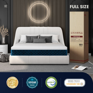 10-inch mattress with jacquard fabric cover in a box - full size