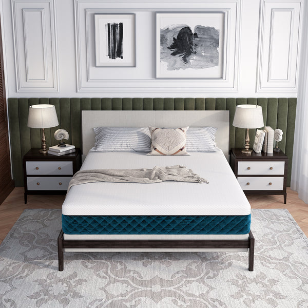 10-inch mattress with jacquard fabric cover in a box - full size