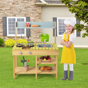 Pretend play kitchen with stove for the garden 
