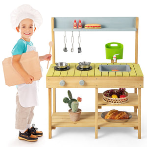 Pretend play kitchen with stove for the garden 