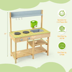 Pretend play kitchen with stove for the garden 