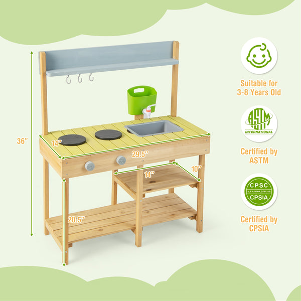 Pretend play kitchen with stove for the garden 