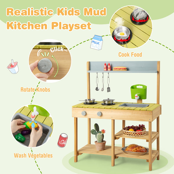 Pretend play kitchen with stove for the garden 