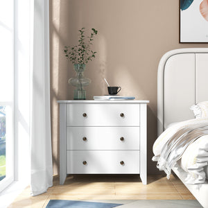 Commode à 3 tiroirs avec table de chevet