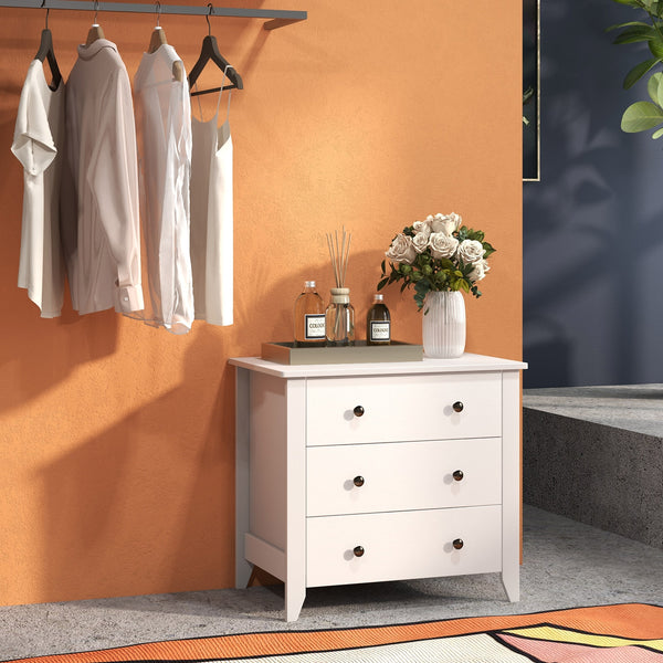 Commode à 3 tiroirs avec table de chevet