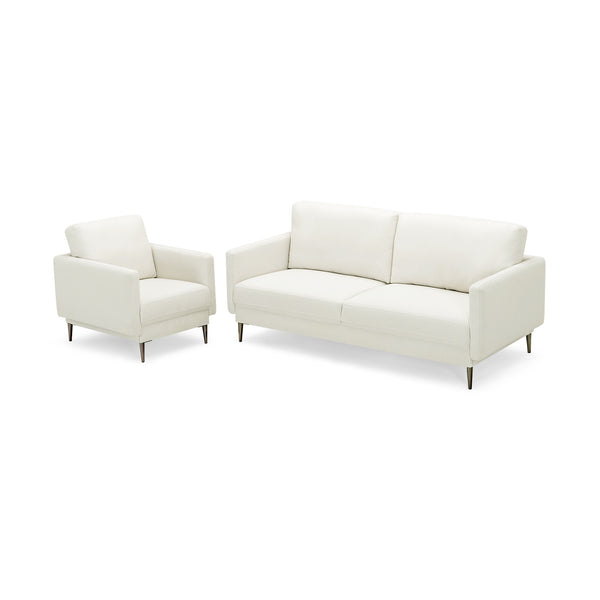Chaise d'appoint rembourrée moderne avec coussin de dossier amovible