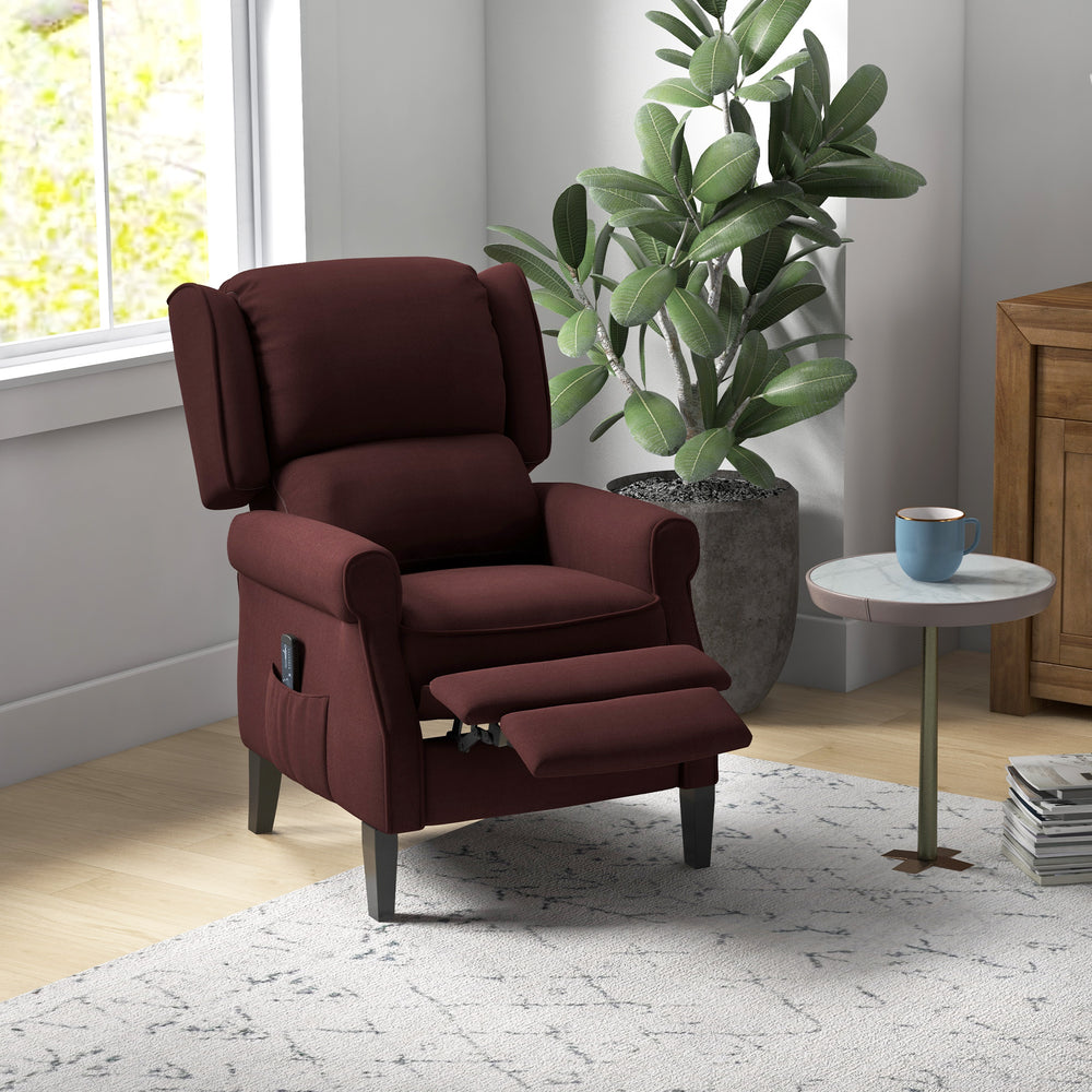 Brown Massage Recliner Chair with Lift Back