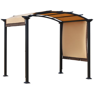 Retractable pergola 8 x 10, beige