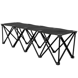 Portable 4-seater folding camping chair
