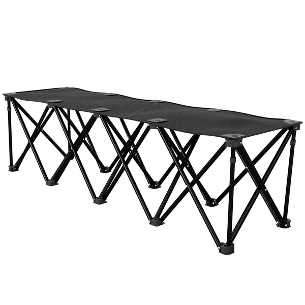 Portable 4-seater folding camping chair