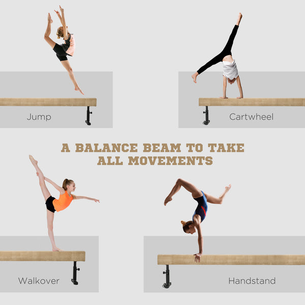 2.3m Adjustable Balance Beam with Wheels