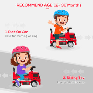 Mercedes-Benz Antos for toddlers, red