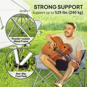 Double camping chair