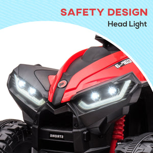 12V quad with music, headlights, red