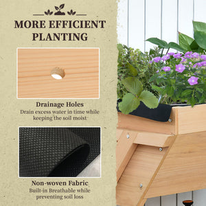 Raised planter with legs
