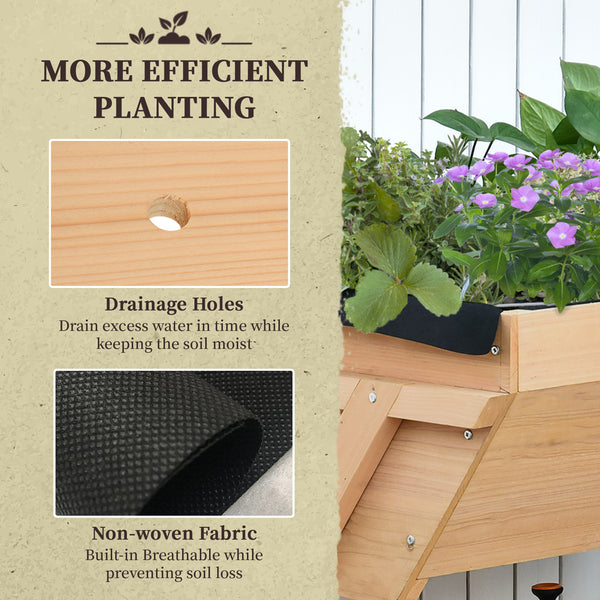 Raised planter with legs