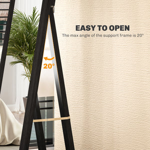 Full-length mirror 38 x 157 cm, black