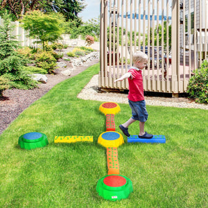 8-Piece Balance Beam for Kids with Non-Slip Surface and Bottom