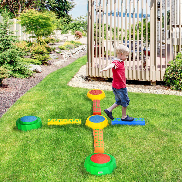 8-Piece Balance Beam for Kids with Non-Slip Surface and Bottom