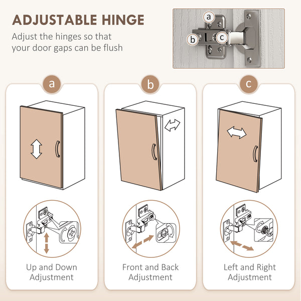 Storage unit, pantry, sideboard, china cabinet with drawers and cupboards, white