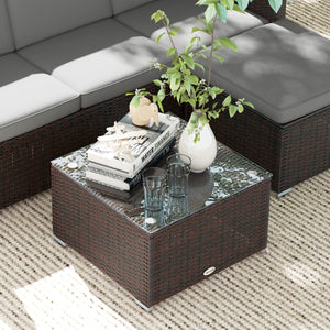 Garden furniture set with soft cushions, corner sofas, gray