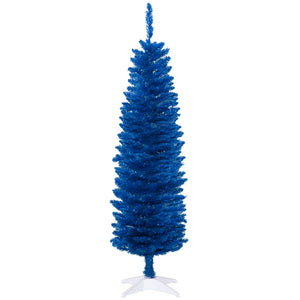 5ft Slim Blue Artificial Christmas Tree