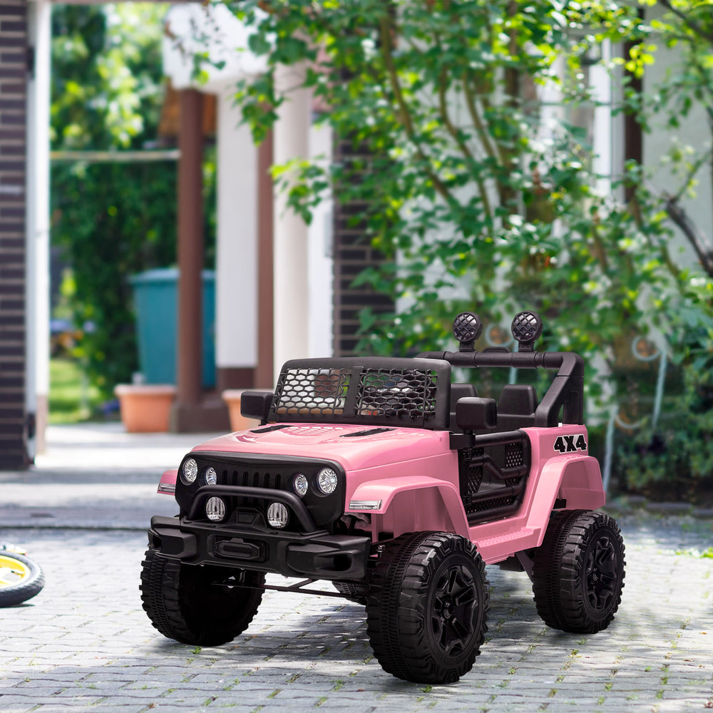 12V Electric Off-Road Truck with Remote Control, Pink