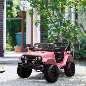 12V Electric Off-Road Truck with Remote Control, Pink