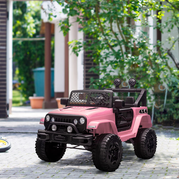 12V Electric Off-Road Truck with Remote Control, Pink