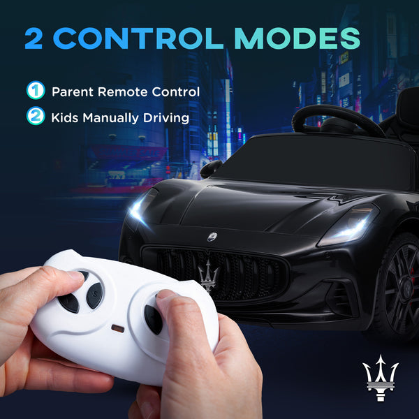 Maserati Gran Turismo 12V Licensed with Remote Control, Black